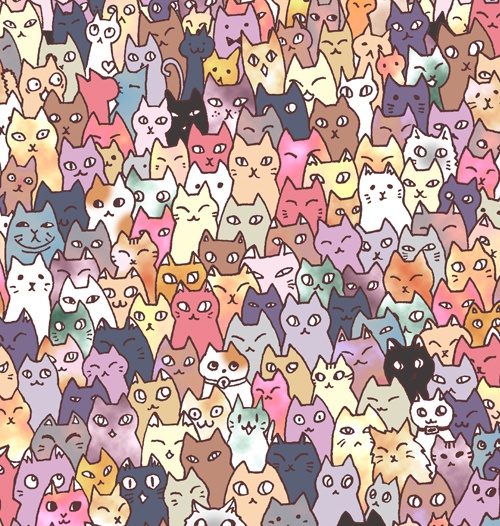 【送料無料】にゃんこ大集合 手帳型iPhoneケース