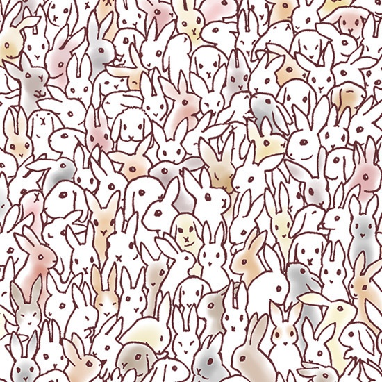 【送料無料】うさぴょん大集合 手帳型iPhoneケース