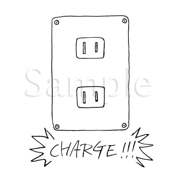 充電せよ!!! Tシャツ