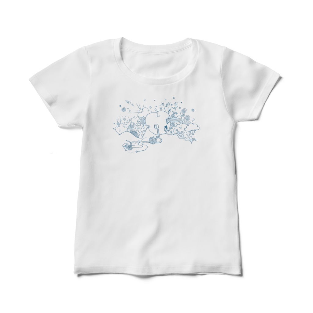 林檎の世界 レディースTシャツ