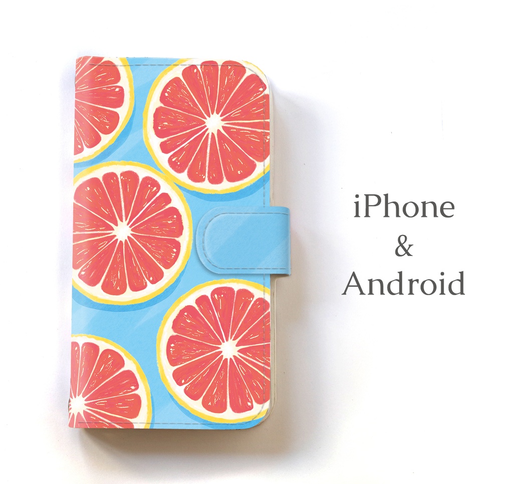 【送料無料】水の上のピングレ 手帳型スマホケース