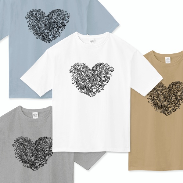 【送料無料】Blooming Love ビッグシルエットTシャツ