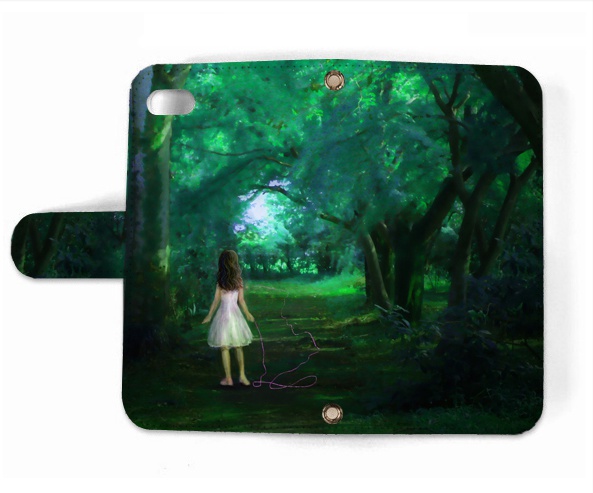 【送料無料】リボンの旅 手帳型スマホケース