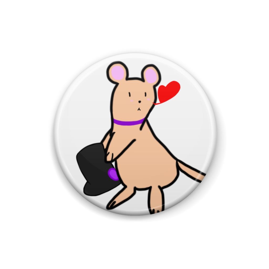 レイネズミ　缶バッチ