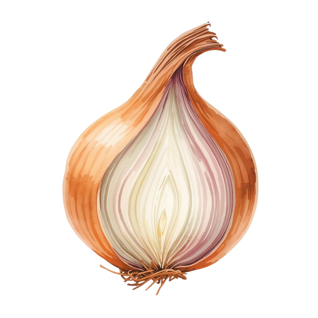 水彩風アンティークタッチの秋の野菜と果物クリップアートセット【PNG背景透過素材】