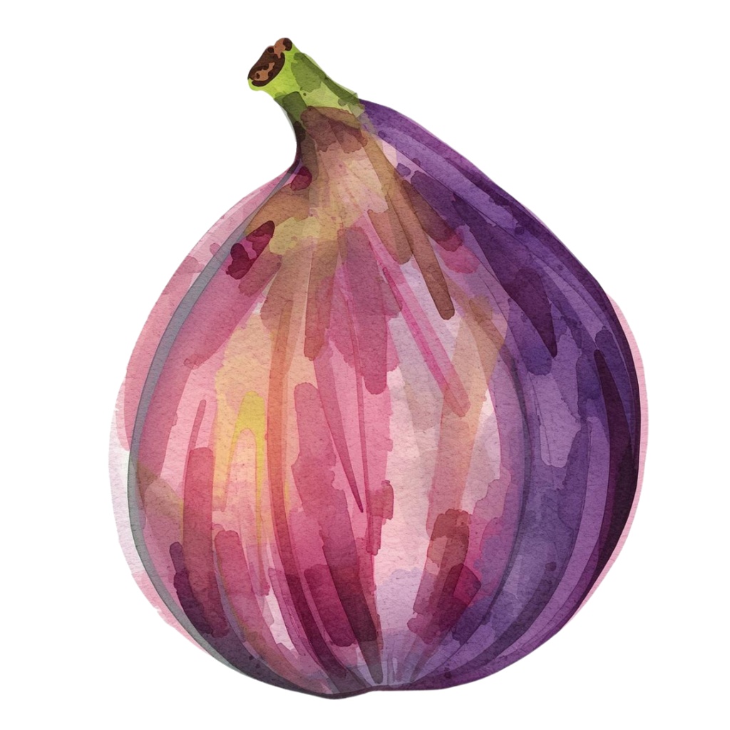 水彩風アンティークタッチの秋の野菜と果物クリップアートセット【PNG背景透過素材】