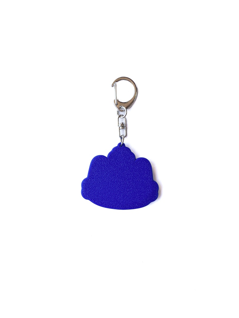 【NEW】縄文猫のお顔キーホルダー(青)