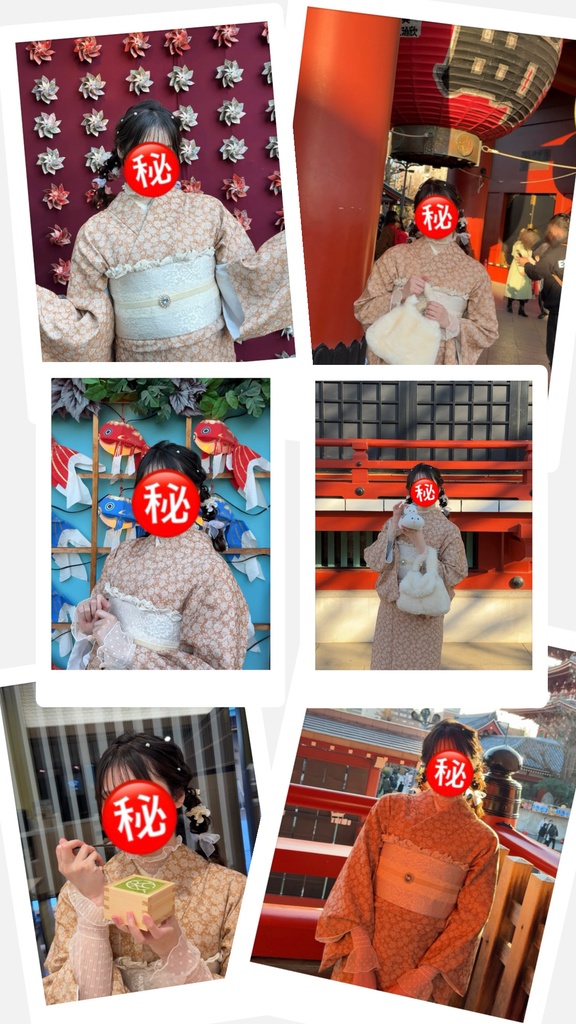 被りナシ！お正月着物チェキ