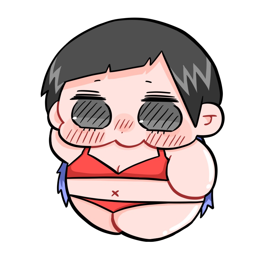 出オチビキニかじゅステッカー