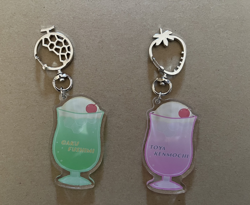 フロート風モチーフアクキー　