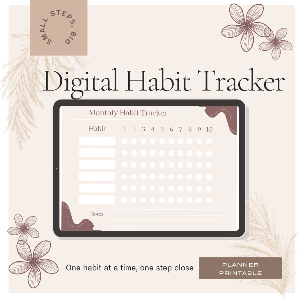 Habit Tracker Planner / デジタル習慣管理プランナー