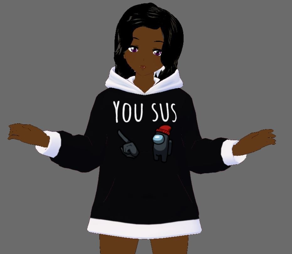 Vroid Among us "you sus" hoodie