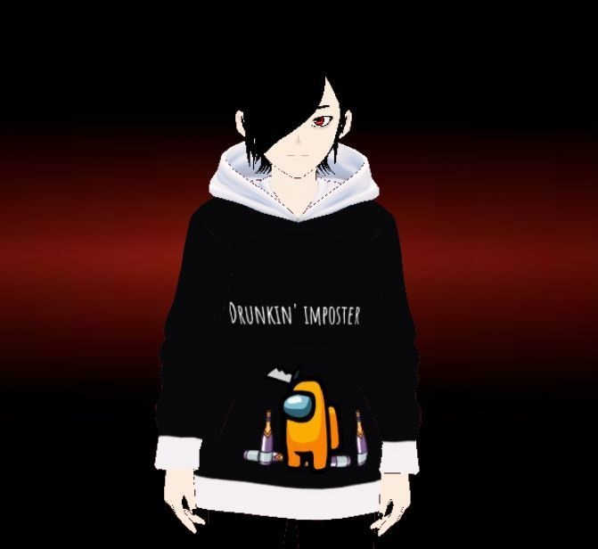 Vroid Among us hoodie "drunkin' imposter"