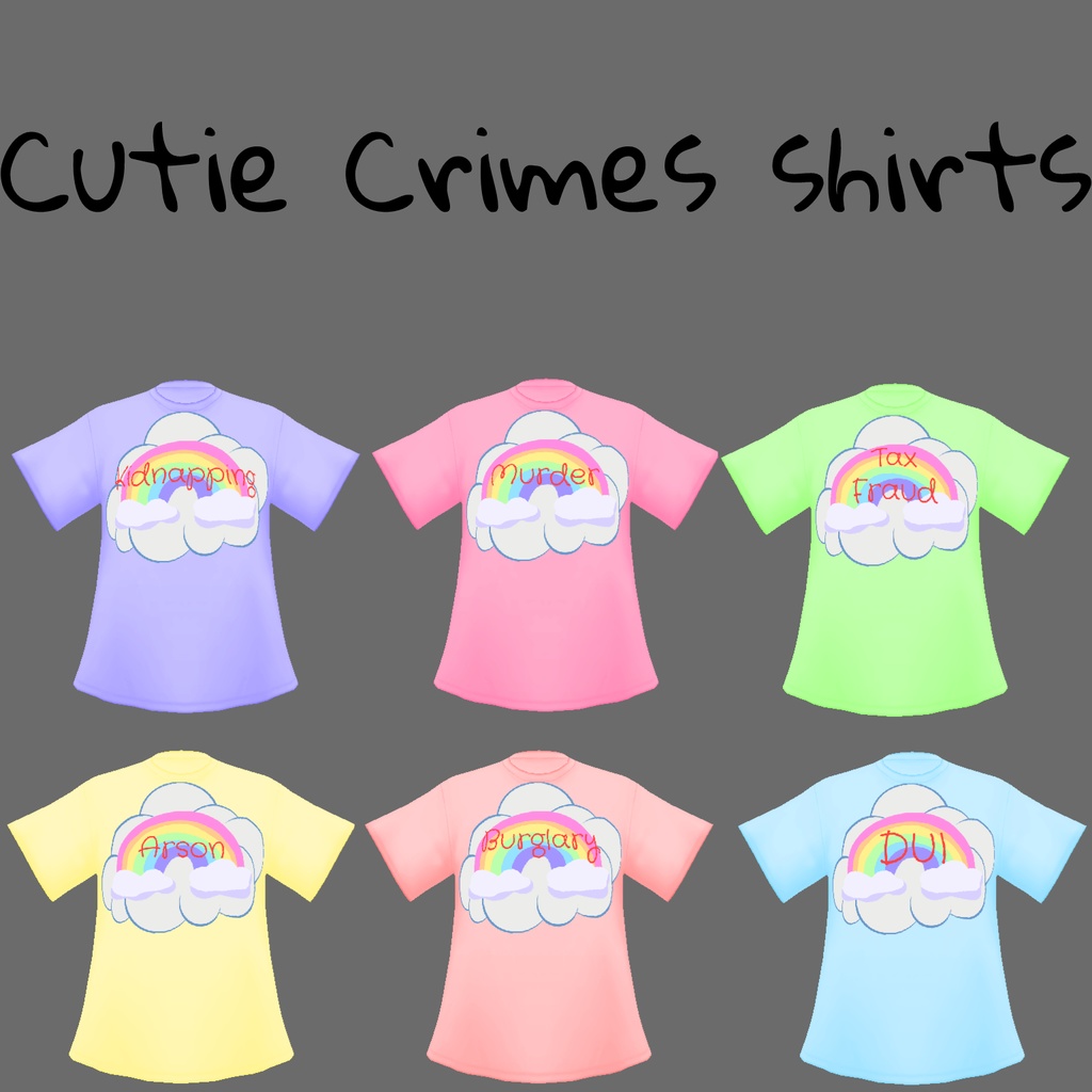 VRoid Cutie Crimes Shirts