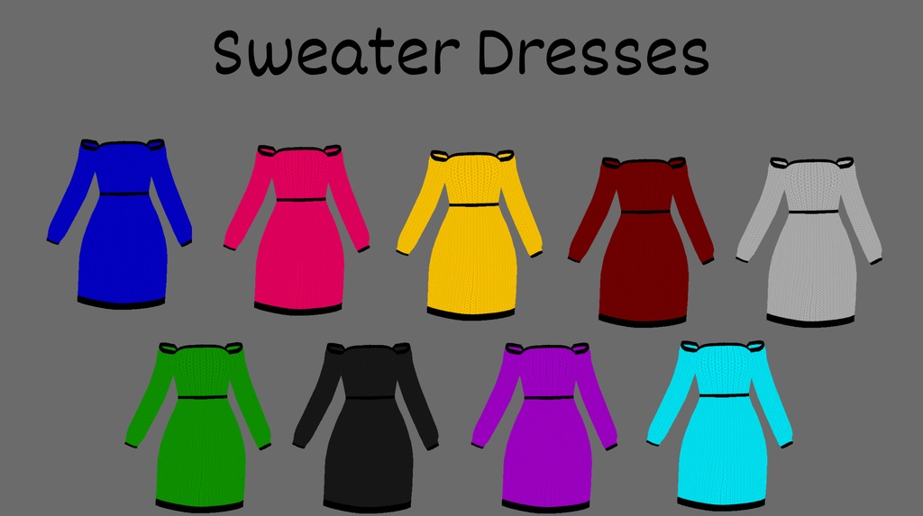 VRoid Sweater Dresses