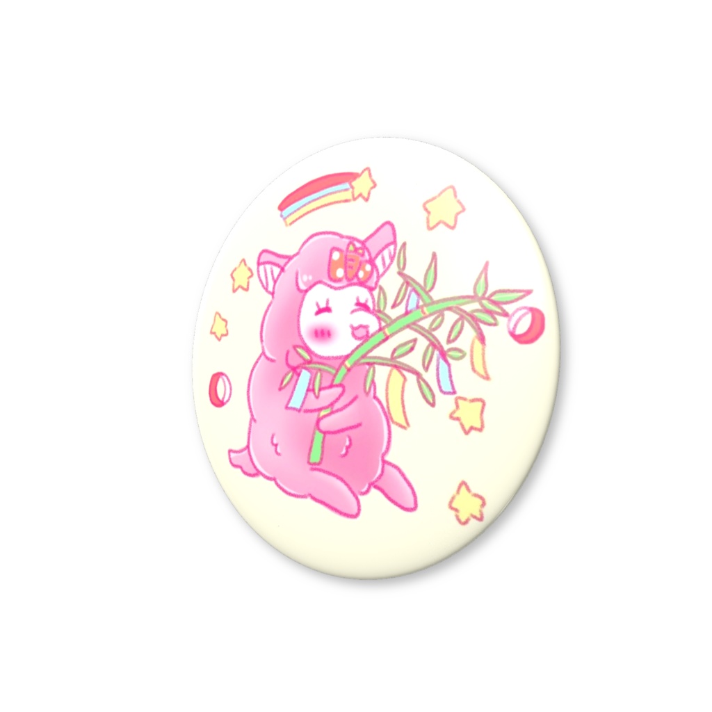 【缶バッジ】七夕ぱか