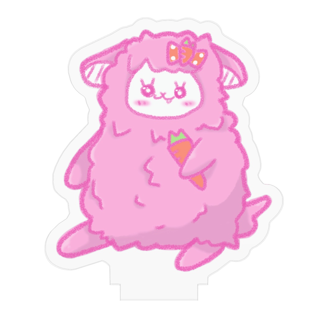 【アクリルフィギュア】あるぱかちゃんとにんじん