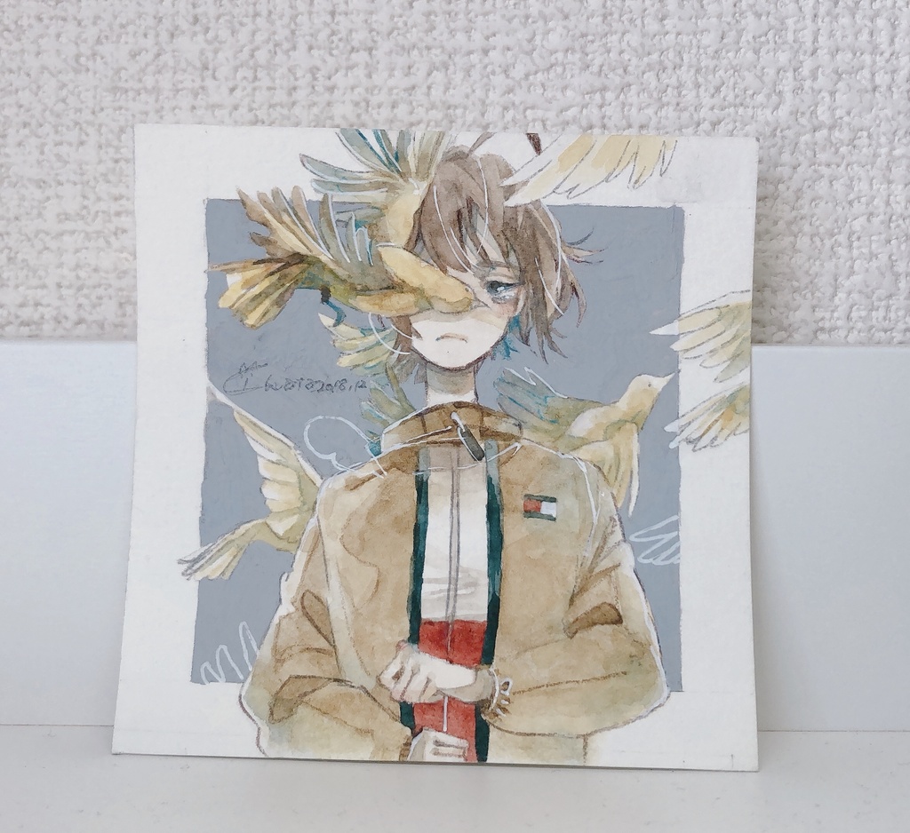 90×90㎜原画「流」