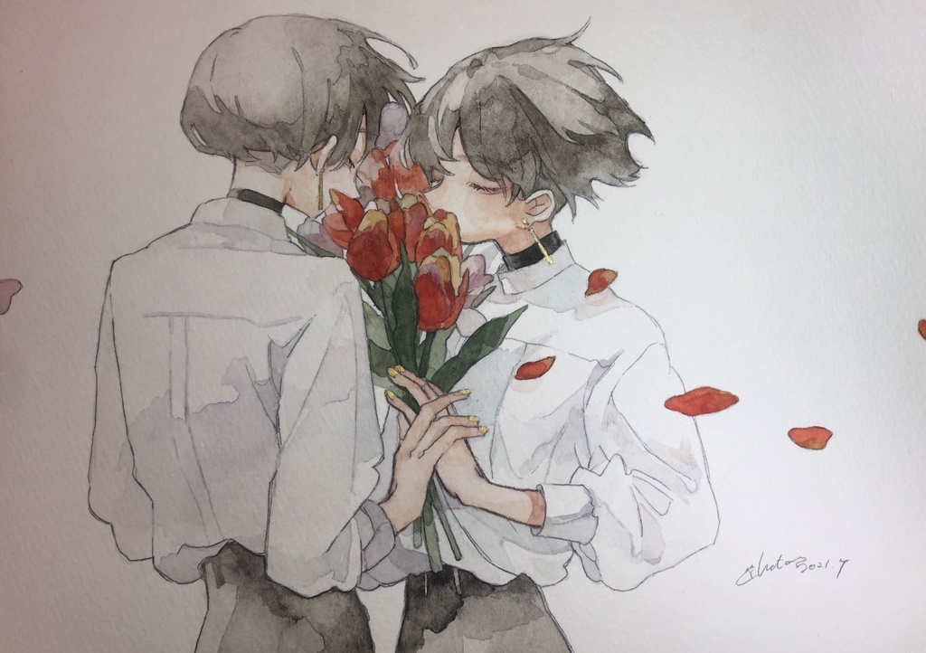 150×212mm原画 「tulip」