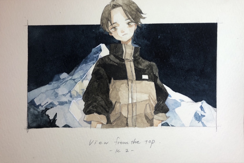 105×158mm 原画「view from the Top」