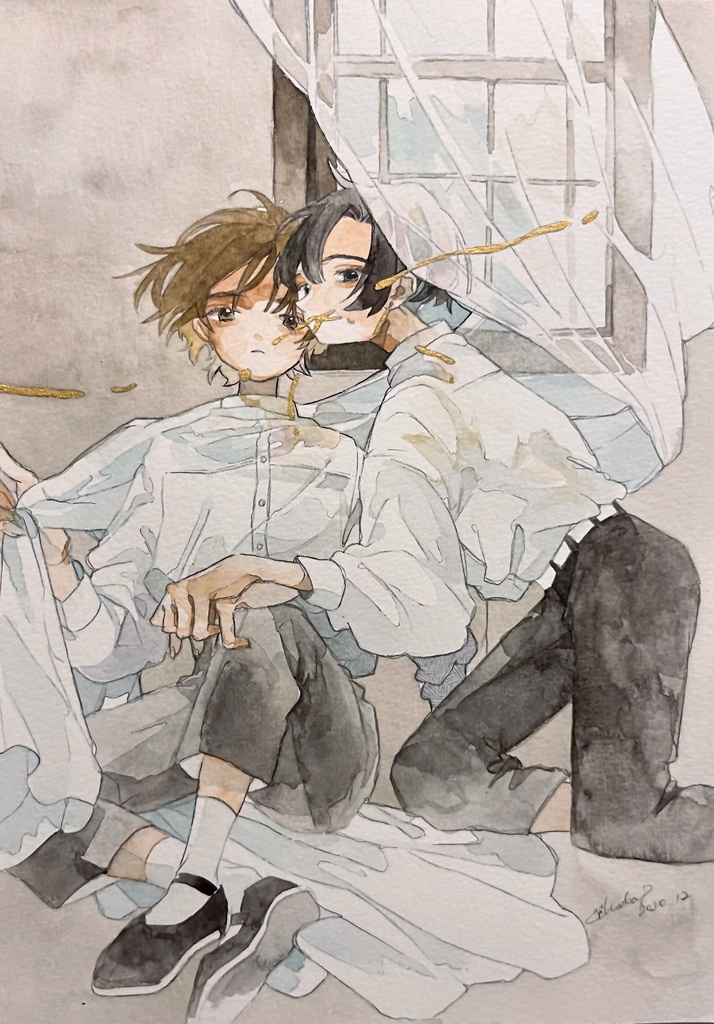 イラスト原画「hide」