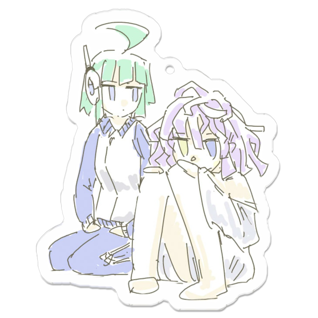 ののの&O3アクリルキーホルダー