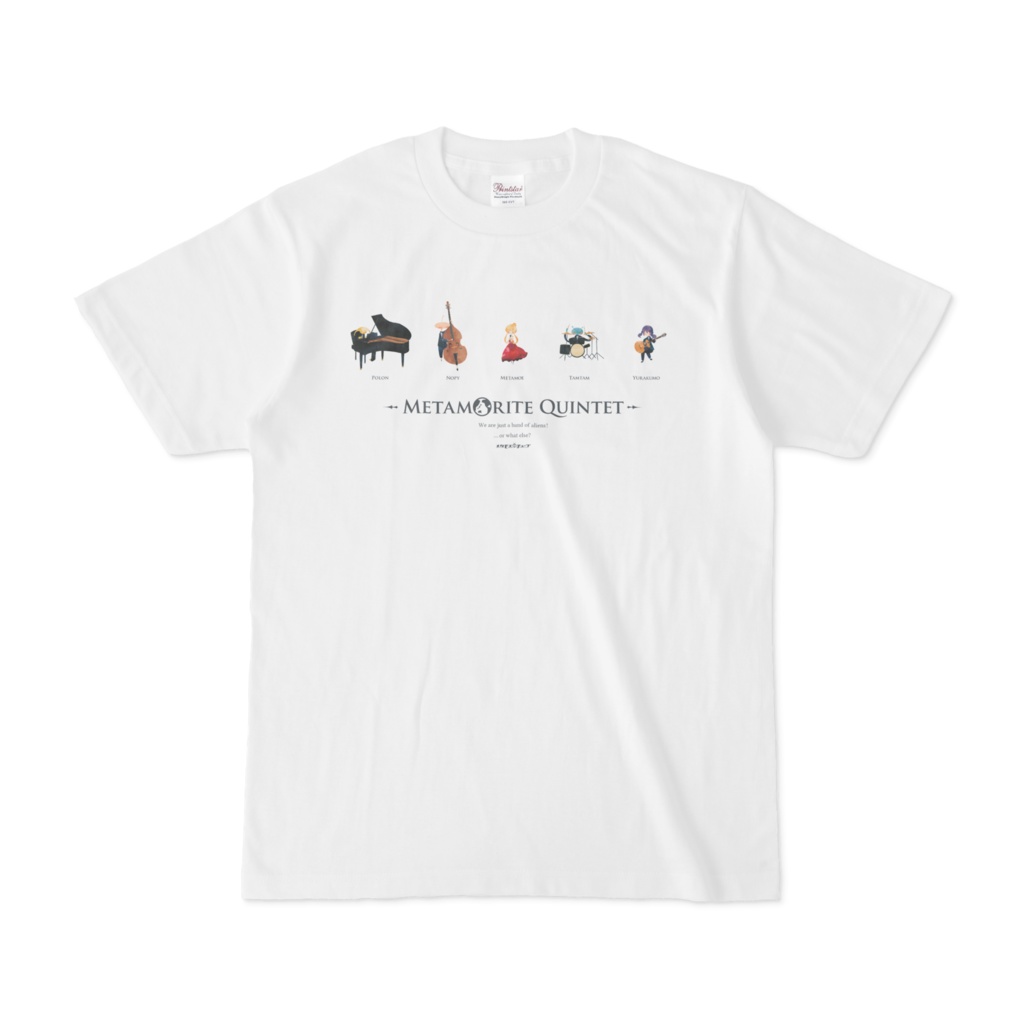 【#Vソニ】Metamorite QuintetメンバーTシャツ(ホワイト)
