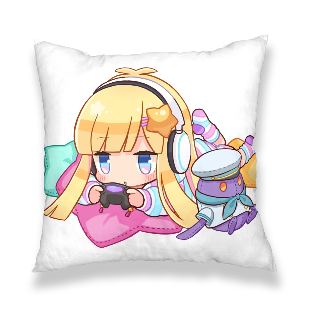 【メタモエチューブ】ゆるめたクッションカバー