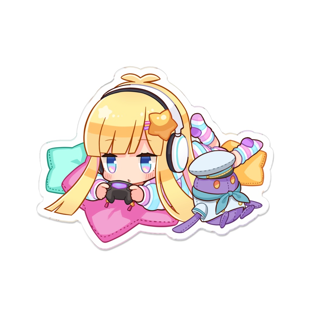【メタモエチューブ】ゆるめたアクリルバッジ