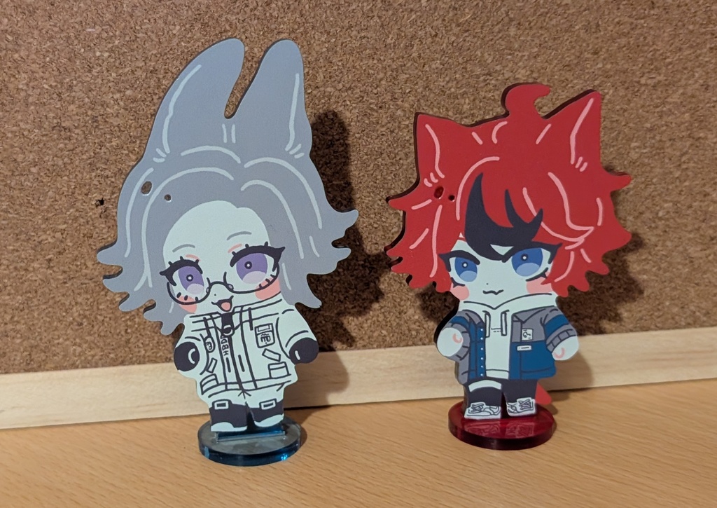 ふちなしケモアクスタ蒼月&澄野セット