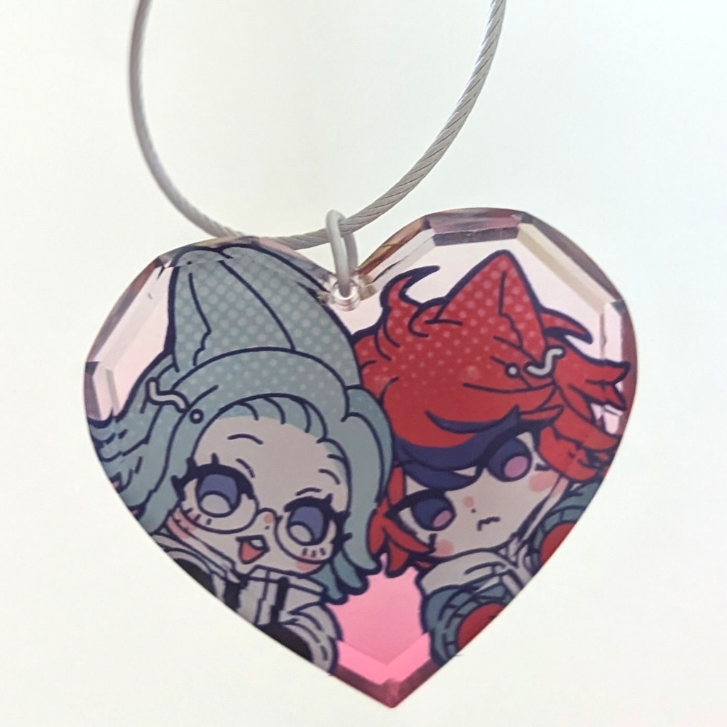 えいと＆たくみ　宝石カットアクリルキーホルダー