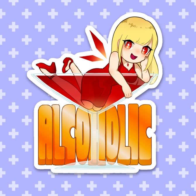 ALCOHOLIC ステッカー