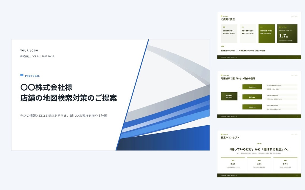 Deck Standard MEO・店舗集客支援|営業資料・提案書・会社紹介・ホワイトペーパー(PowerPoint・Googleスライド)