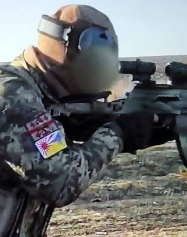 日章旗・ウクライナ国旗 ハーフパッチ フルカラー