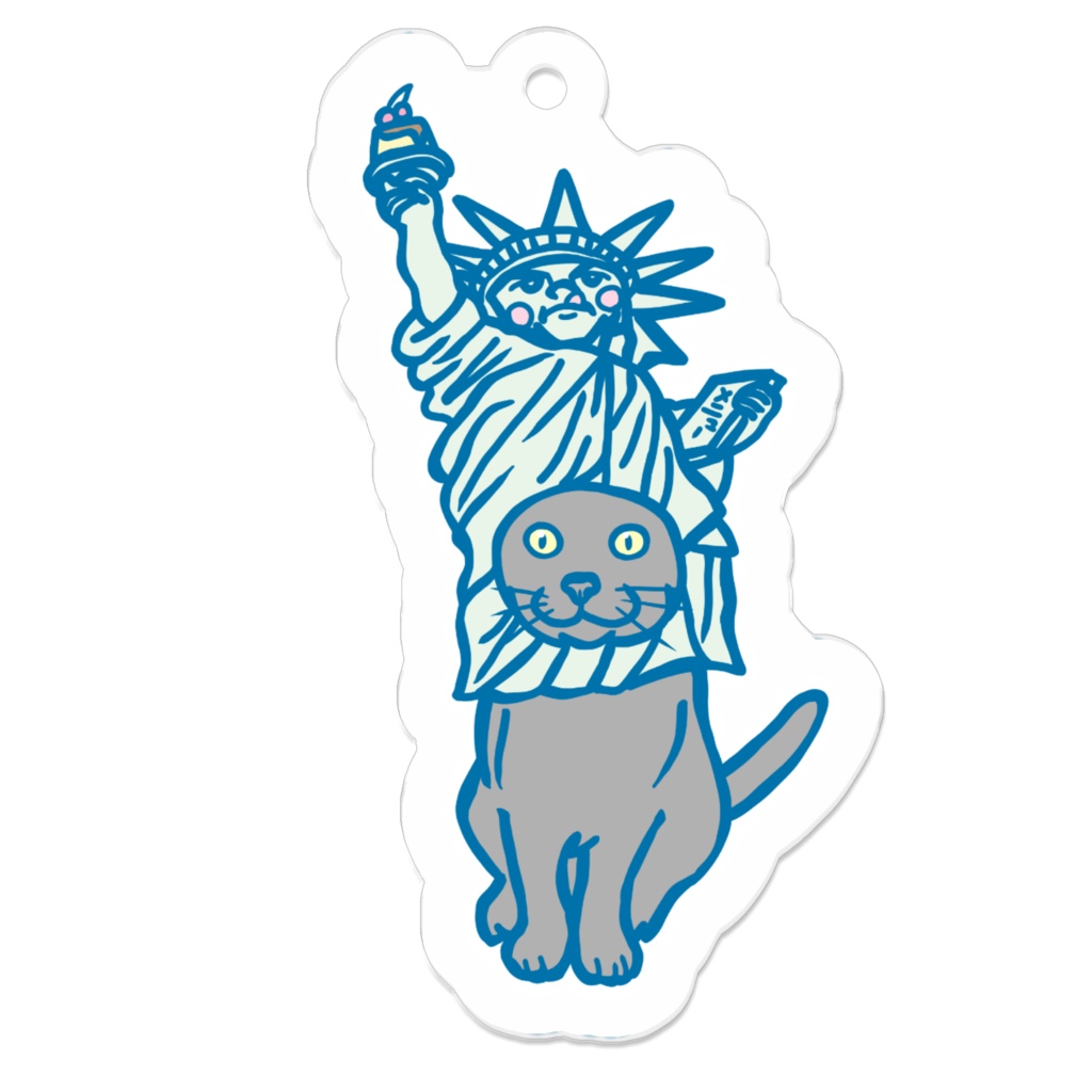 自由の女神猫