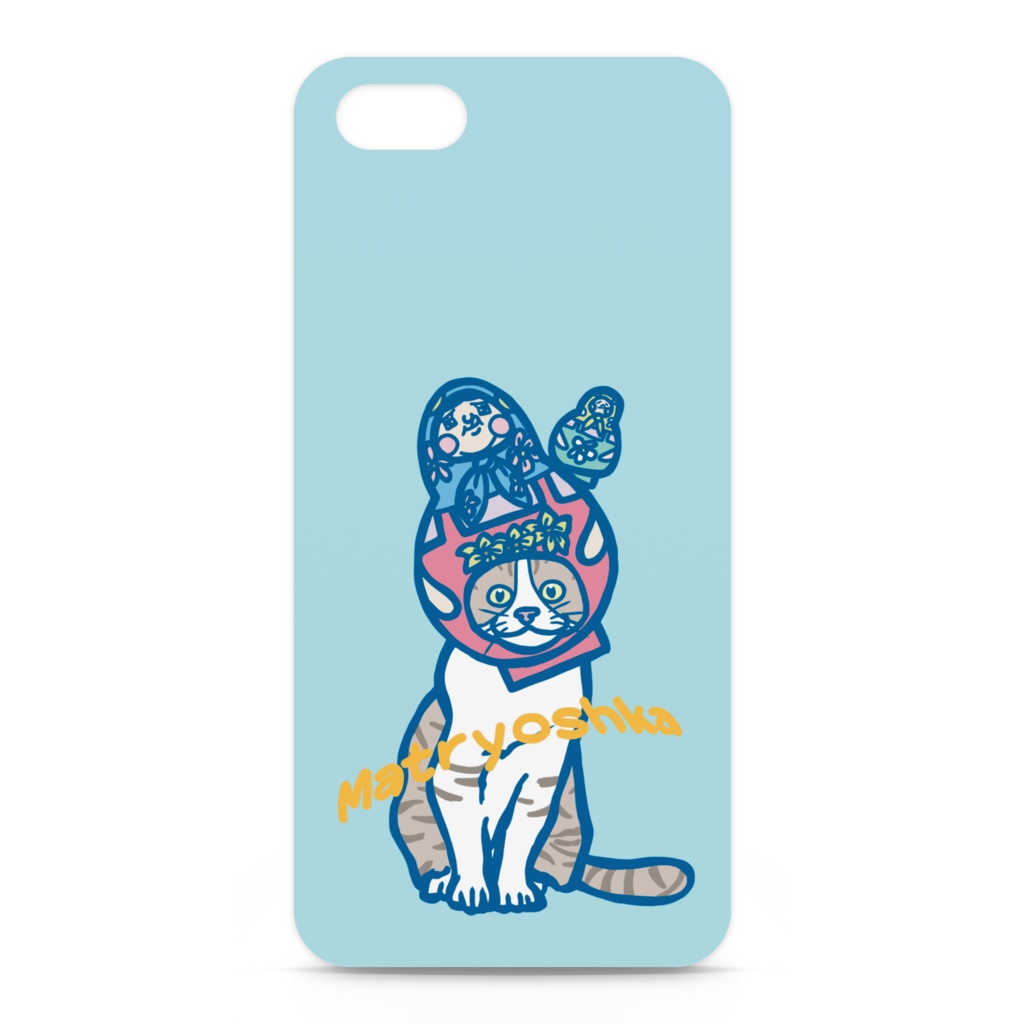 マトリョーシカ猫iPhoneケース
