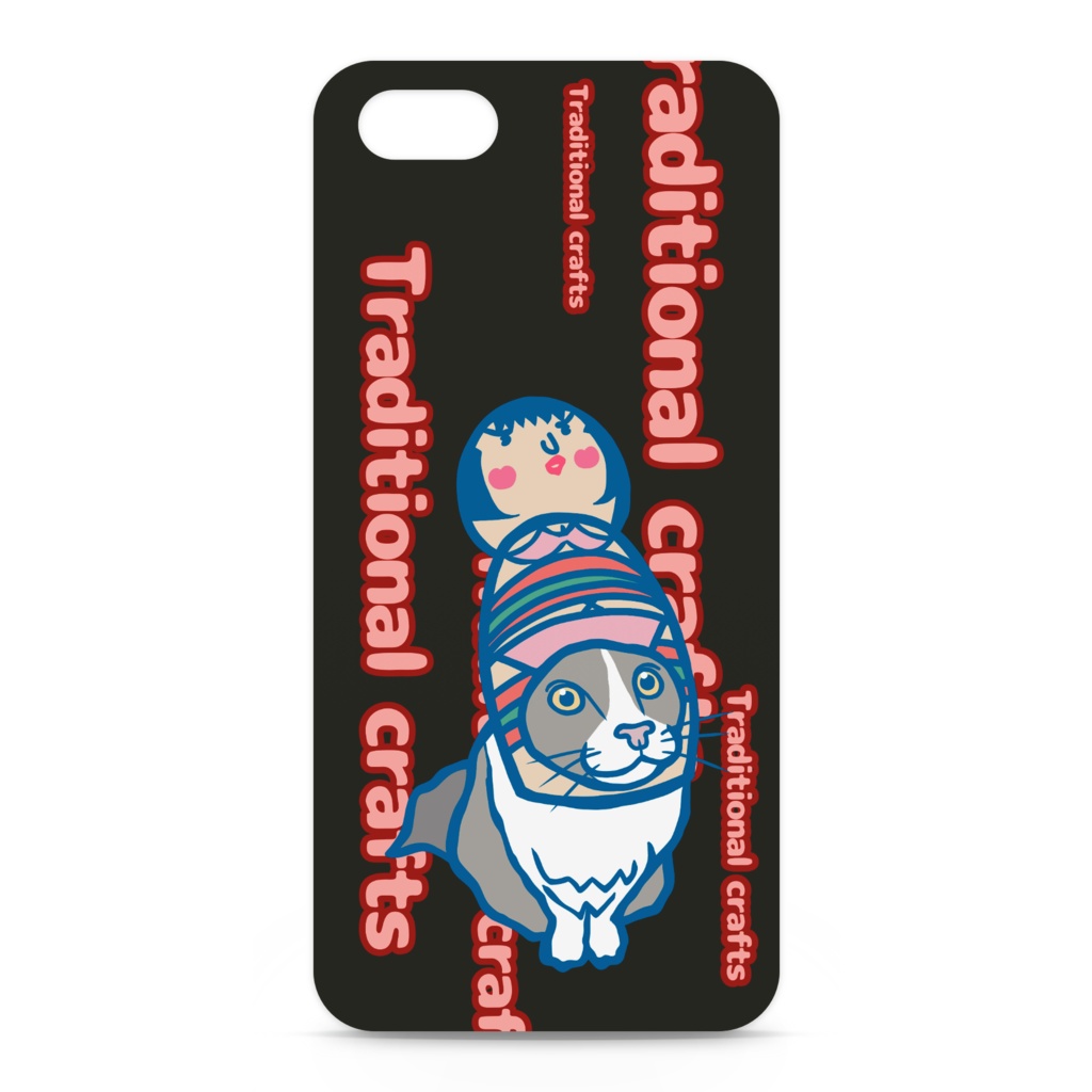 こけし猫iPhoneケース