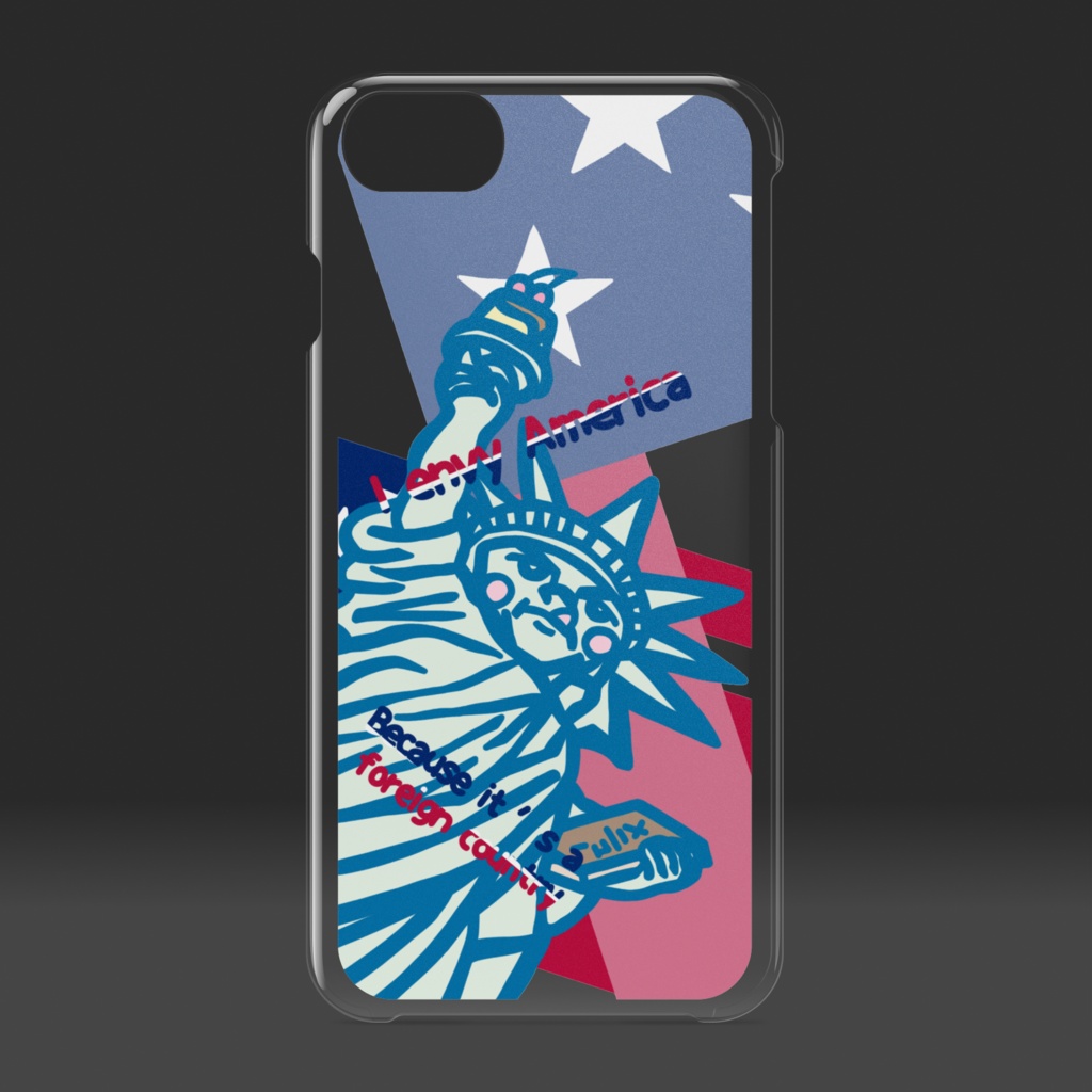 アメリカっていいなクリアiPhoneケース