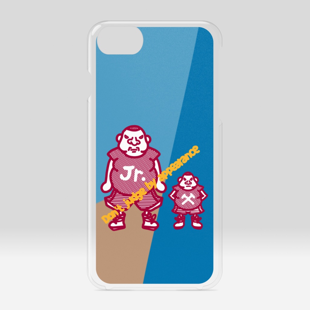 でっけぇのとちっせぇのクリアiPhoneケース