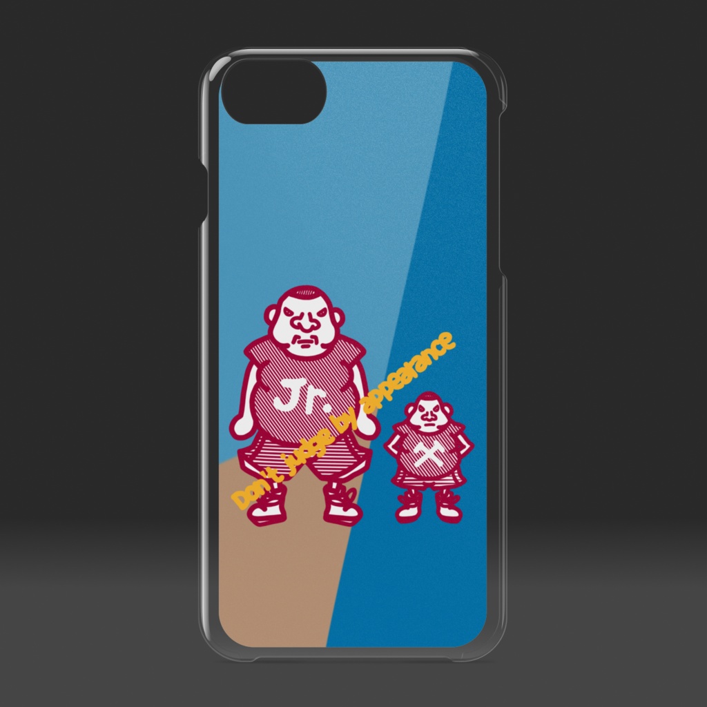 でっけぇのとちっせぇのクリアiPhoneケース