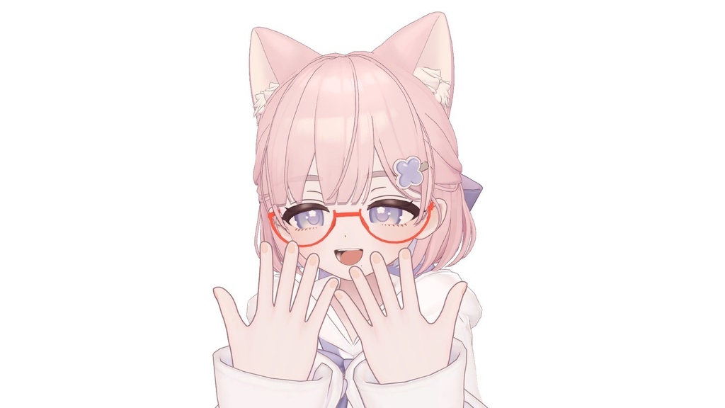 アンダーリムメガネ(しらつめ、Lapwing対応)