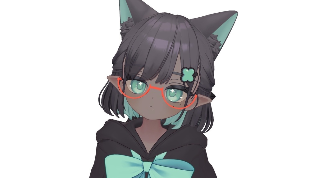 アンダーリムメガネ(しらつめ、Lapwing対応)