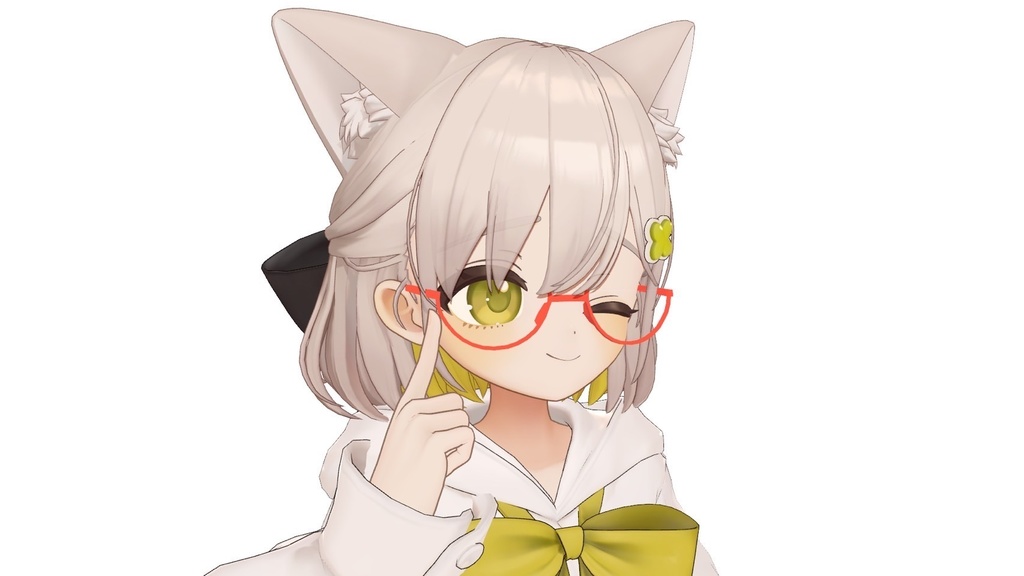 アンダーリムメガネ(しらつめ、Lapwing対応)