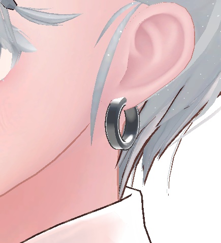 【VRChat/MA】シンプルイヤリング ピアス