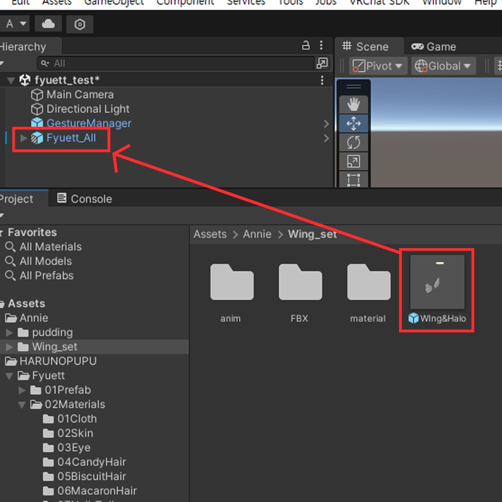 【FREE ~04/28】「VRChat/MA/Animated」エンジェルウィング&ヘイローセット (Angel Wing & Halo Set)