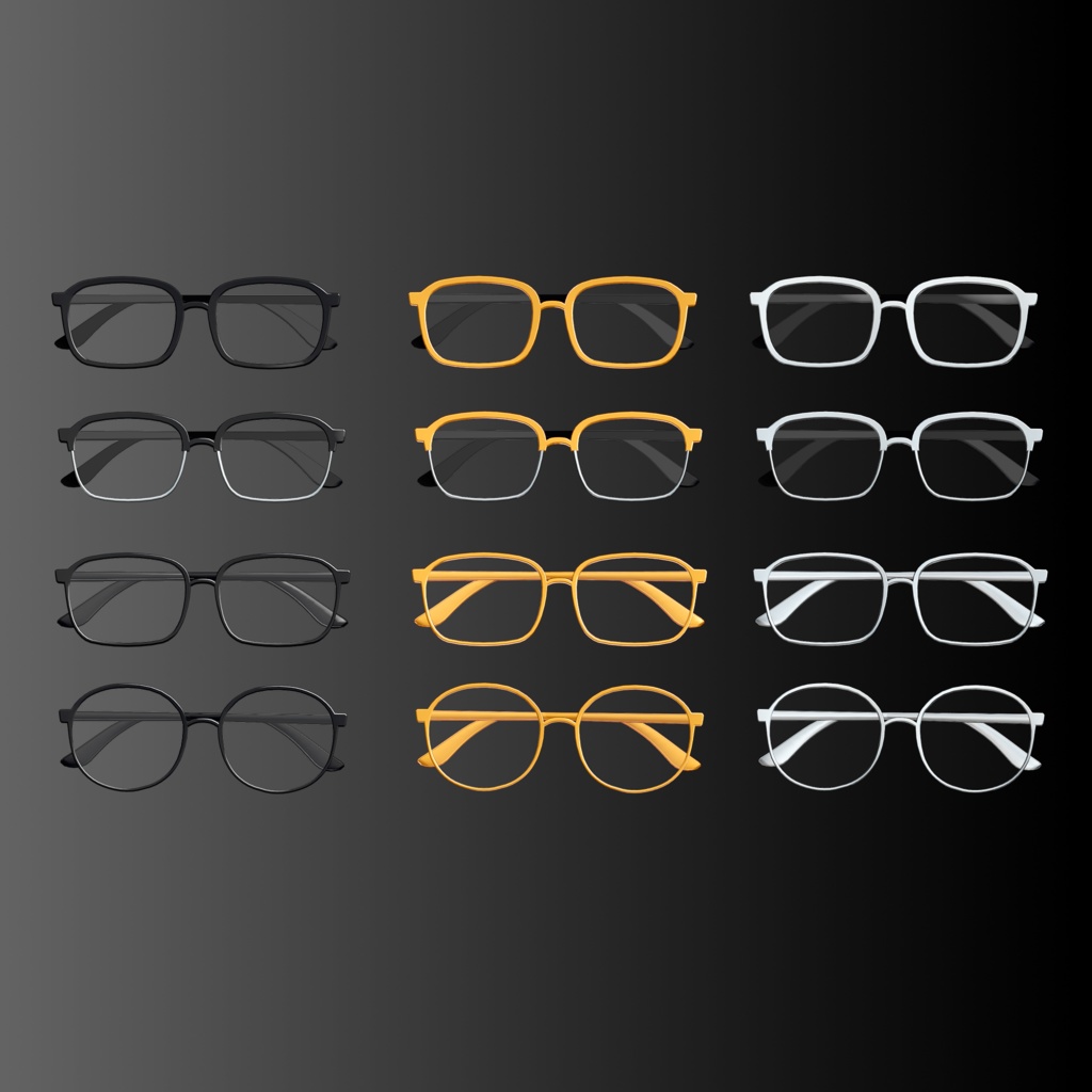 「Free Event 05/05~05/07」「VRC/MA」メガネ12セット ( Glasses 12 set)