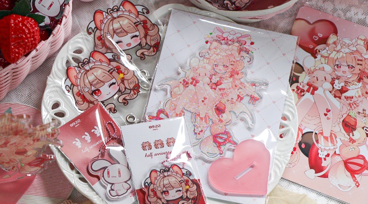 【常設販売】フレリア・ランヴェルセ半年記念グッズ🍓🍰