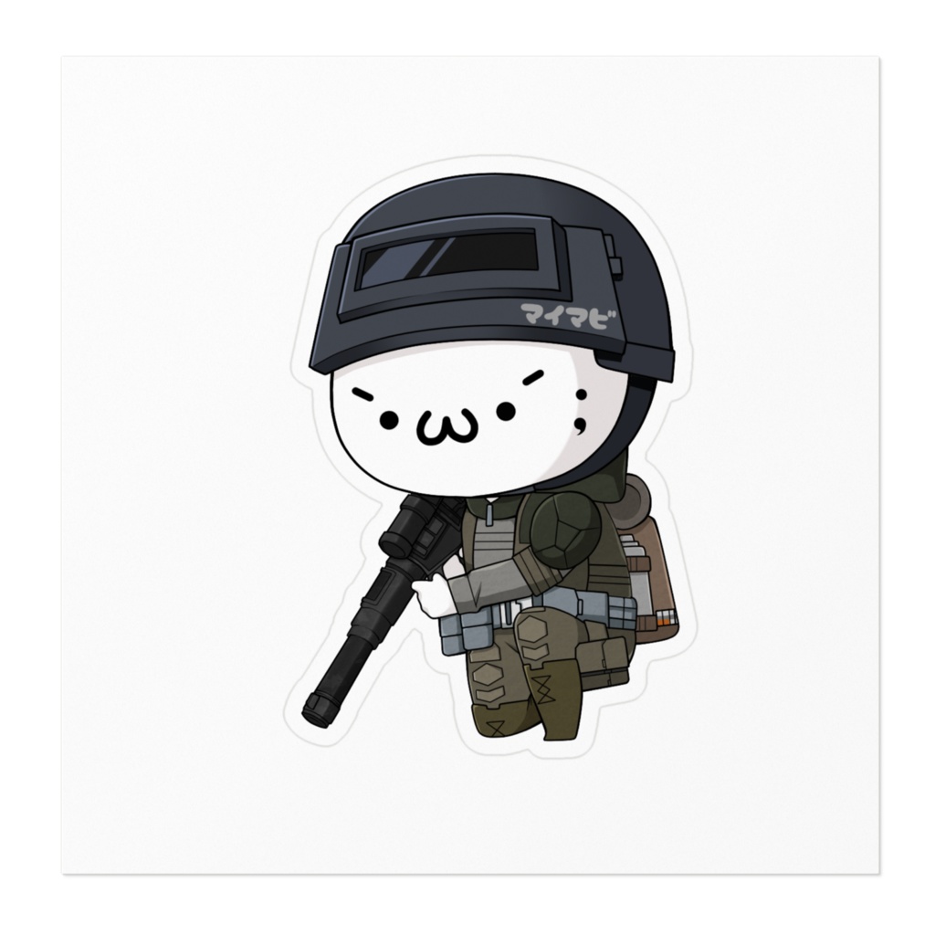 マビちゃんステッカー(汗)