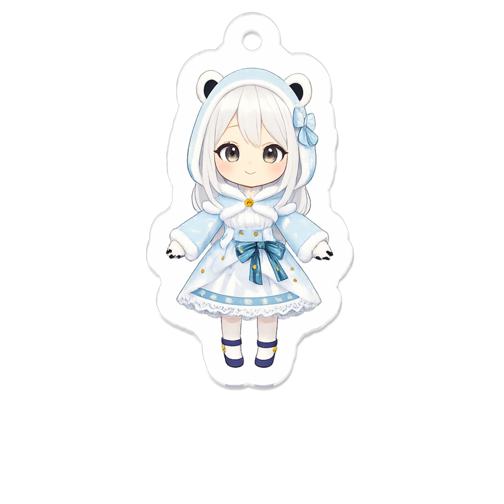 しろくまの自由時間　Vキャラクター　ミニクマ　アクリルキーホルダー