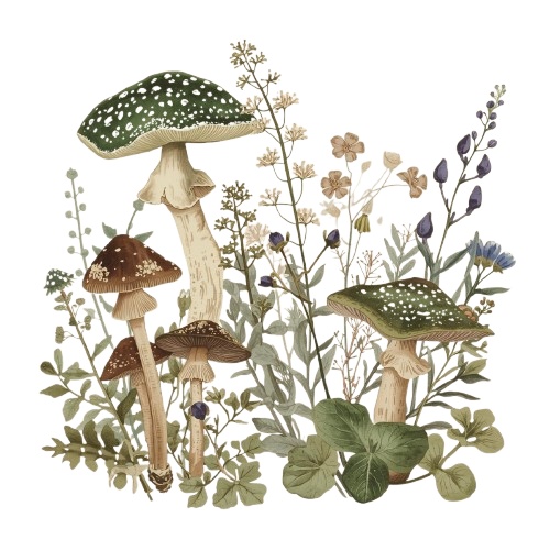 アンティークな秋の物語 水彩画クリップアート集 全15種セット